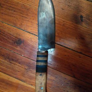 Hand made carbon steel chief's knife